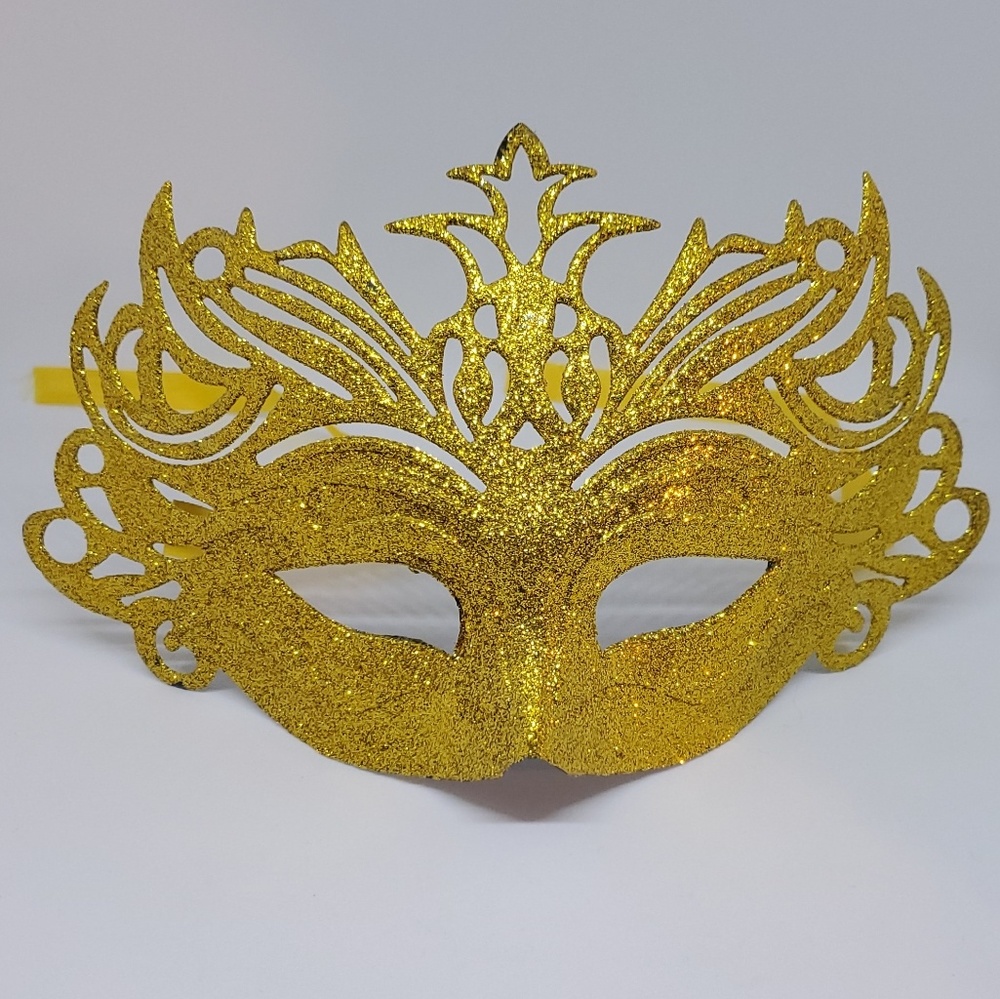 *NWOT* Gold Glittered Masquerade Mask